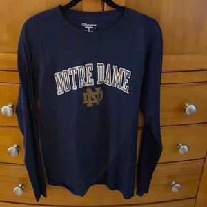 Long sleeve, Notre Dame, Champion tshirt! Never worn!